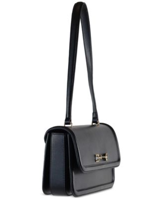 Loraine Embossed Lizard Flap Shoulder Bag