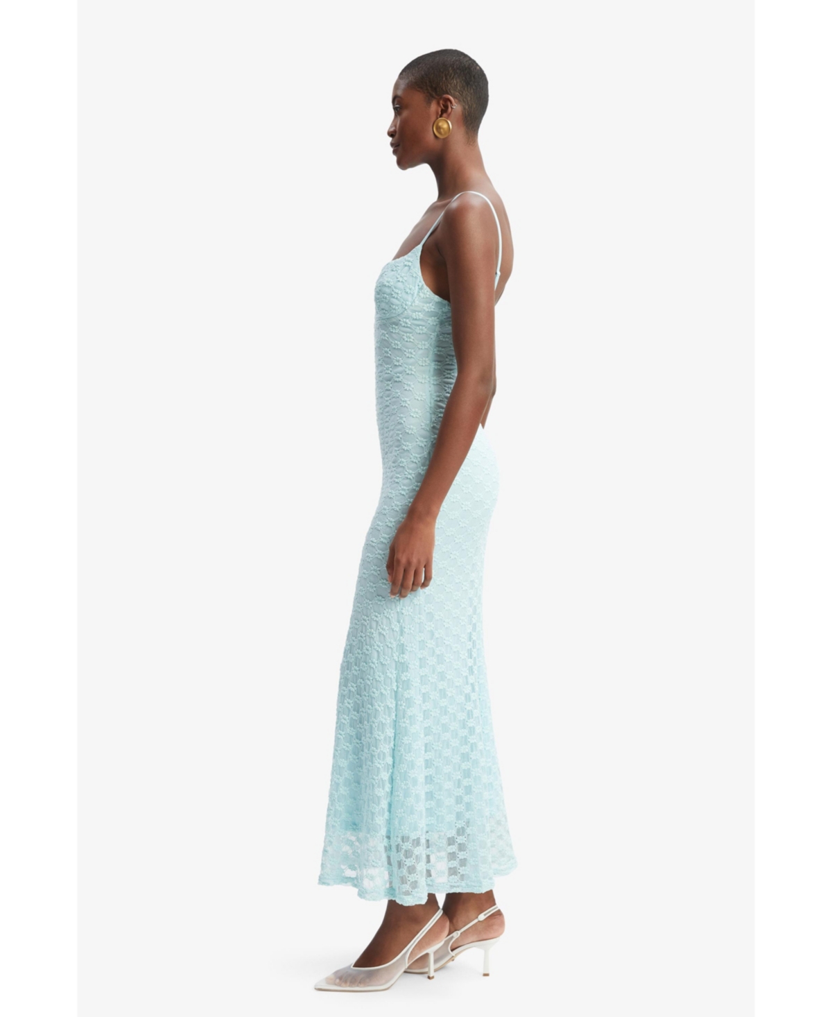 Bardot Adoni Floral Embroidered Mesh Slipdress