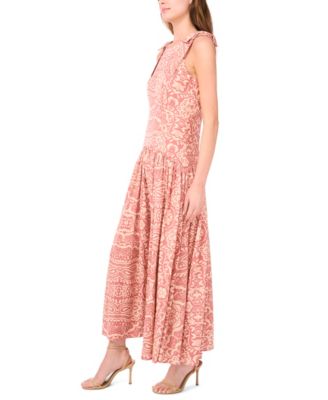 Women's Sleeveless High-Low Maxi Dress