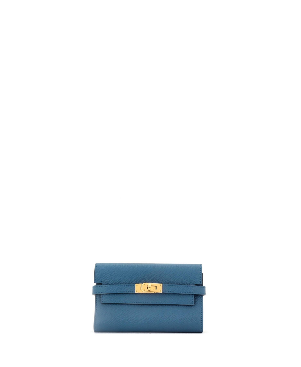 Medium Kelly Trifold Wallet Epsom - Blue