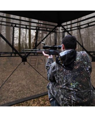 2-3 Person Hunting Blind Portable Pop Up Ground Tent with Carry Bag and Storage Pocket