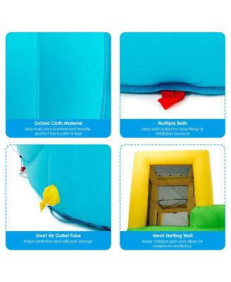 Inflatable Water Park Bounce House with Climbing Wall without Blower