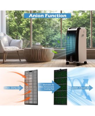 Portable Evaporative Air Cooler with 3 Wind Modes and Timer  Air Cooling Appliance