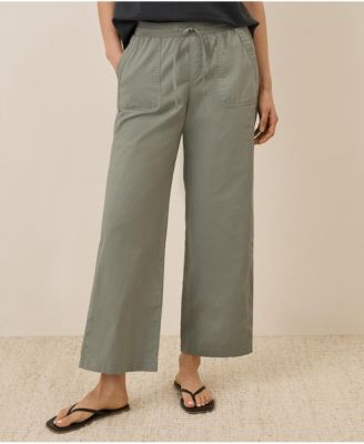 Women's Organic Cotton Monterey Poplin Wide Leg