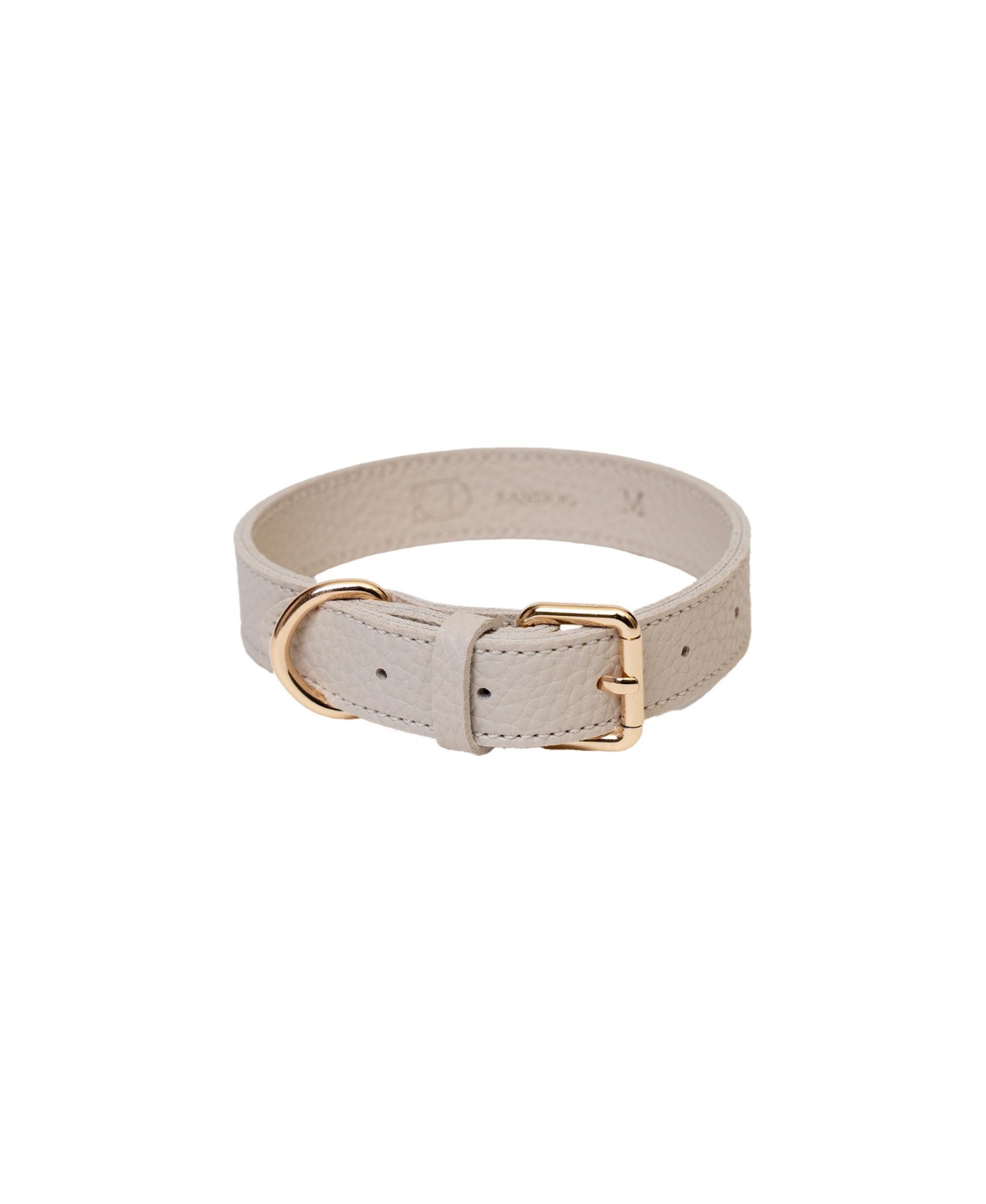 Pu Shrunken Collar - Light/pastel Brown