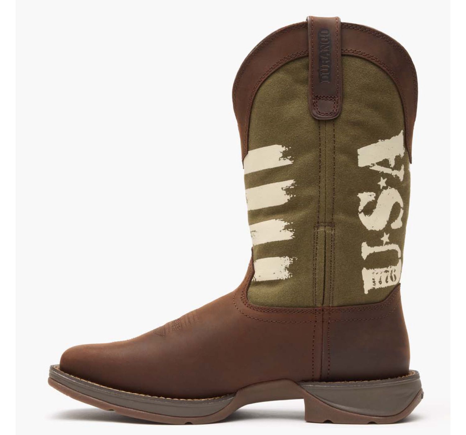 Men's Rebel by Army Green USA Print Western Boot