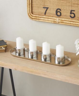 Glam Steel Candelabra, 2.25"