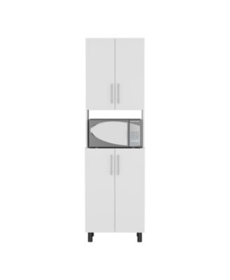 Olivet Kitchen Pantry, 4 Doors, 4 Shelves