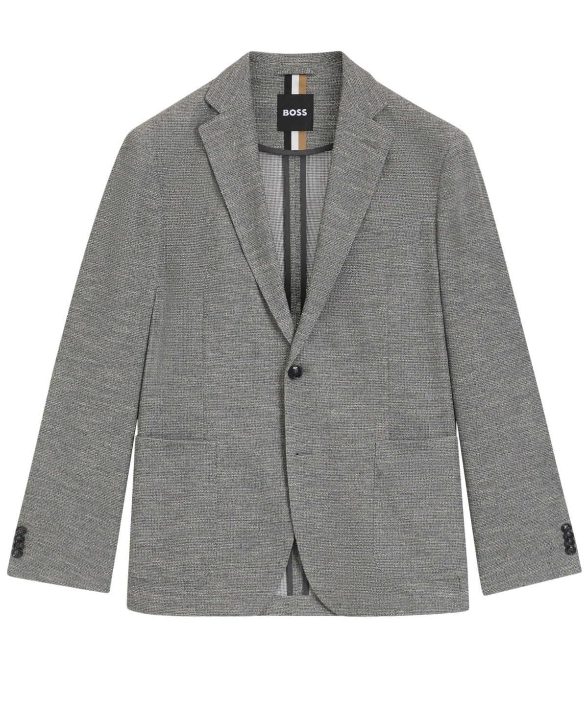 Hugo Boss Boss By  Men's Micro-patterned Slim-fit Blazer