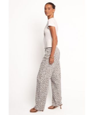 Women's Leila Printed Wide Leg Jean