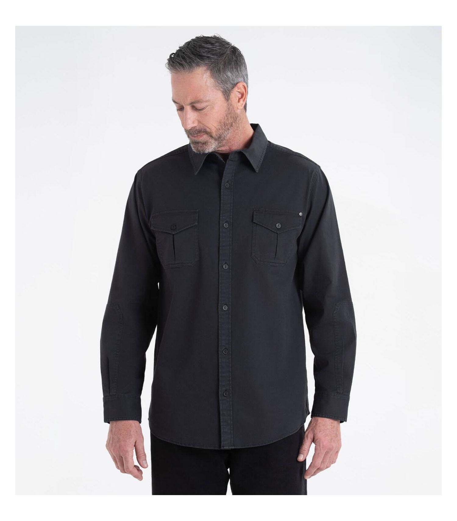 Men's Utility Stretch Shop Long Sleeve Button Down Shirt