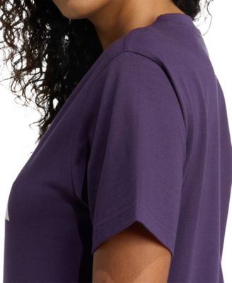 Women's Cotton Metallic-Logo Crewneck T-Shirt