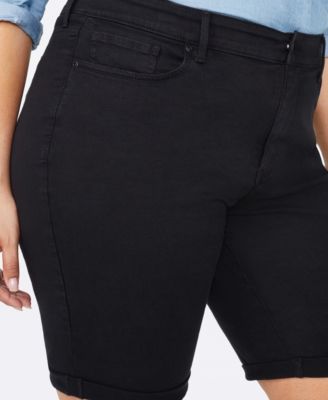 Plus Size Briella Roll Cuff Denim Shorts