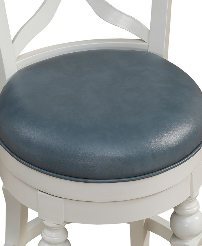 Furniture Livingston Counter Height Stool in Cornflower Macy's