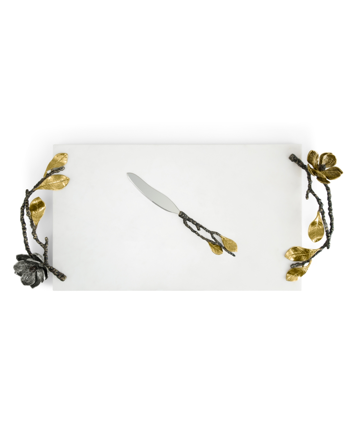 Michael Aram Vintage Bloom Extra Large Cheese Board With Knife