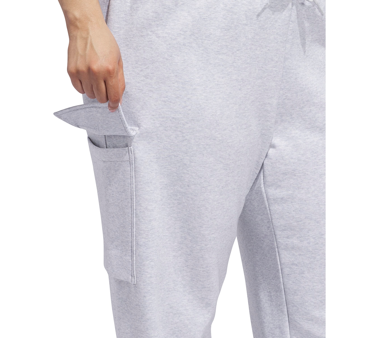 Adidas Originals Plus Size Essentials Fleece Logo Cargo Pants In Gray