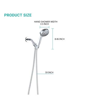 Shower Head with Handheld High Pressure, 5 Mode Adjustable, with Hose High Pressure Shower Heads