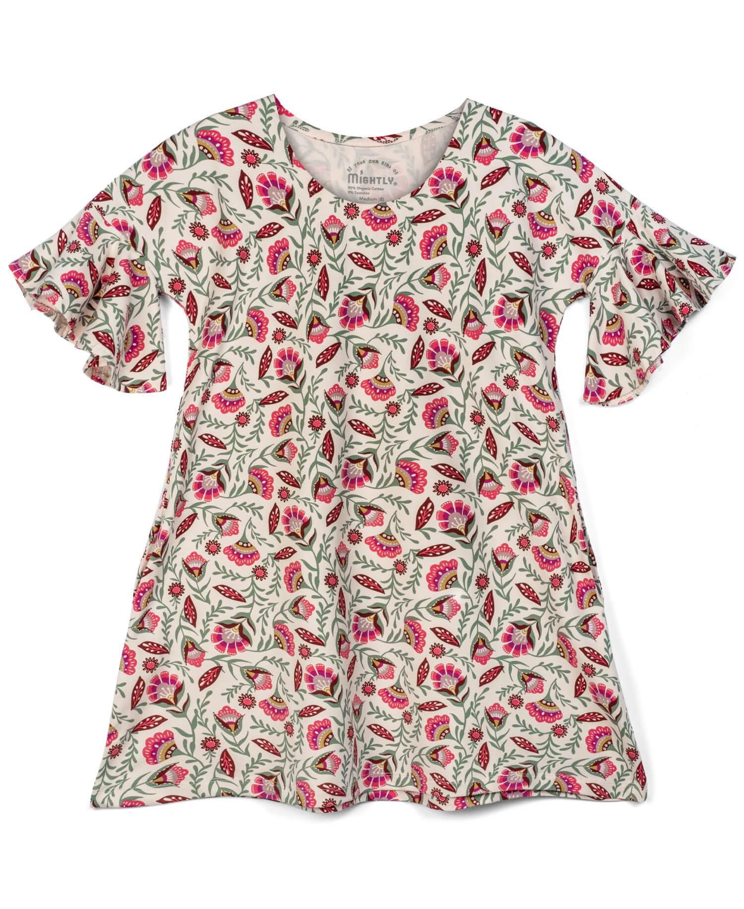Girls Fair Trade Organic Cotton Cascade Dress