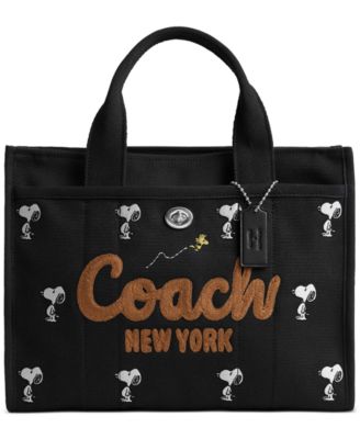 ★Coach★ COACH X PEANUTS CARGO TOTE BAG CBH54 SVA47 COACH x Peanuts Canvas Cargo Tote - Macy's
