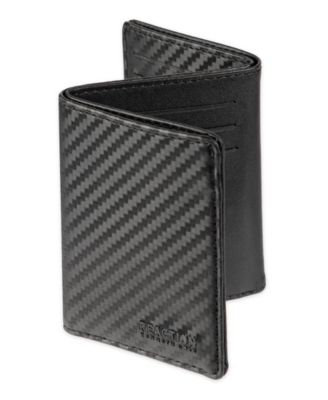 Men's RFID Magnetic Carbon Fiber Z-Fold Trifold Wallet