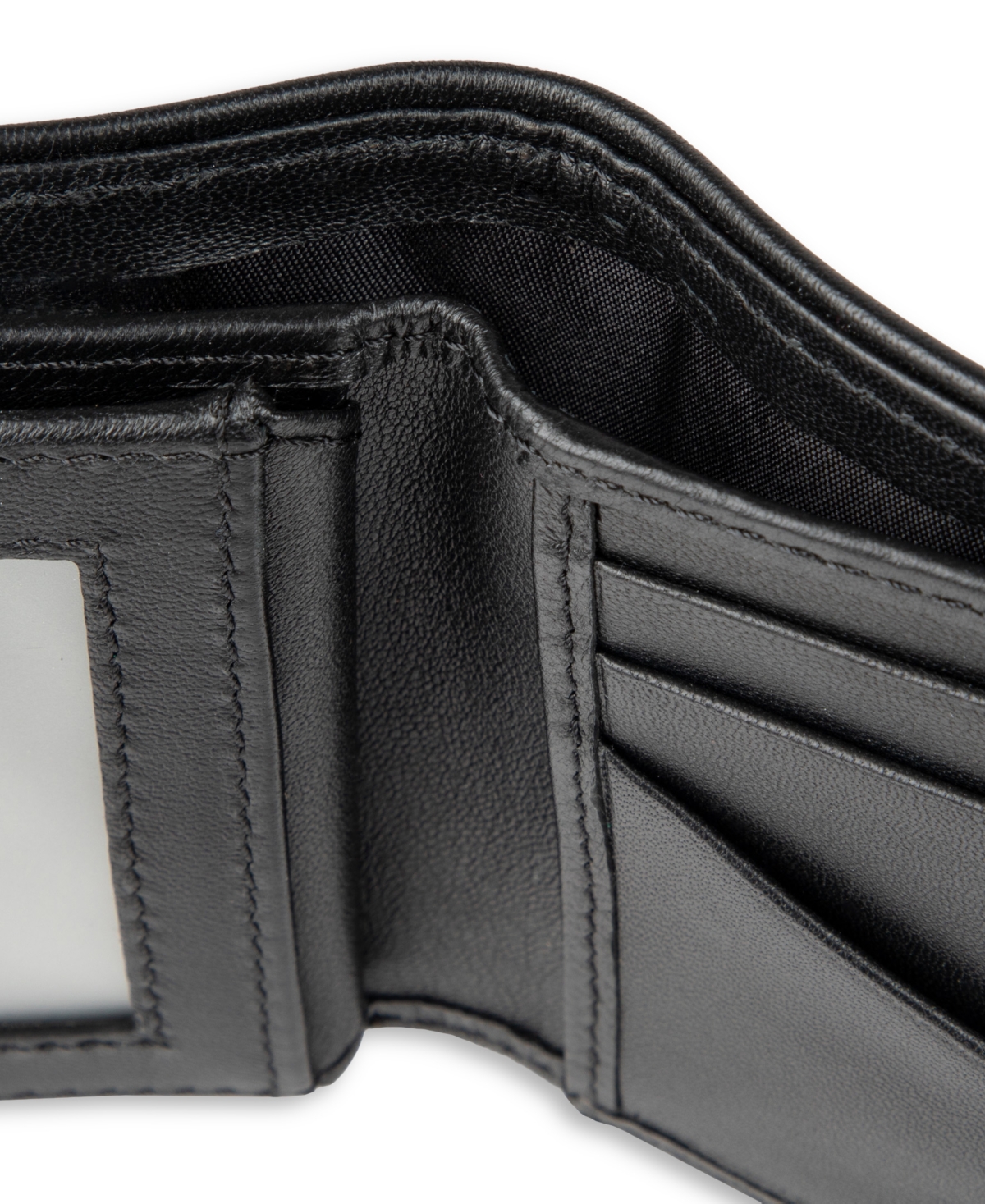 Kenneth Cole Reaction Men's Rfid Extra Capacity Slim Fold Wallet In Black