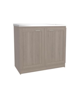 Bickleton 2-Door Utility Sink Cabinet with 2 Shelves