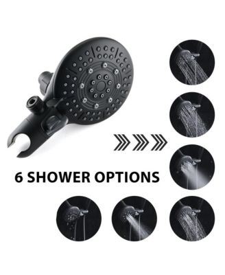 Classic High Pressure Single Handle 6-Spray Patterns Rain shower Head with Handheld Shower