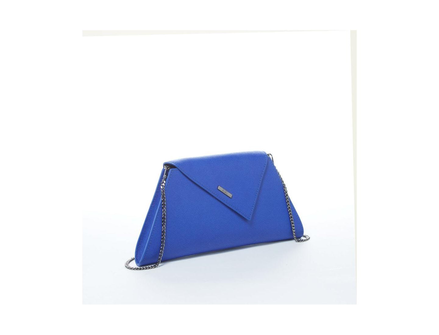 Женский клатч SUSU Saffiano Leather Clutch Bag Evening Purse Crossbody Cobalt Blue Unique Handbag, цвет: Синий — фото 4