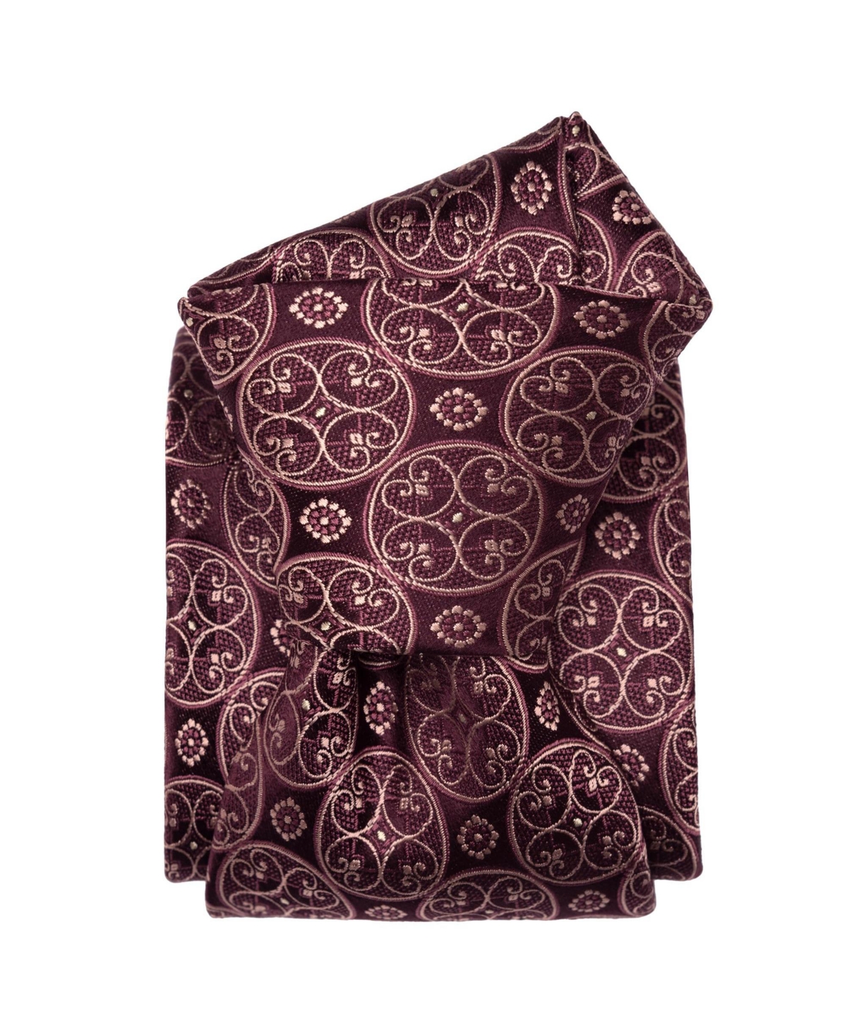 Men's Palladio - Silk Jacquard Tie for Men - Merlot