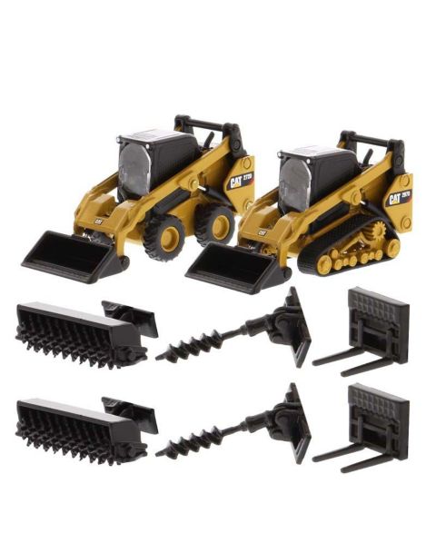 Детские игрушки Diecast Masters 1/64 Caterpillar Skid Steer Loader and Compact Track Loader