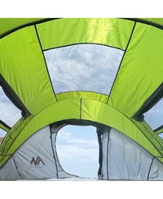 Adobe 2–3 Person Stargazing Pop-Up Camping Tent with Skylight, Instant Setup, Dual Doors, Mesh Windows, and Removable Rainfly – Lightweight and Waterproof Shelter for Outdoor, Backyard, or Beach Use