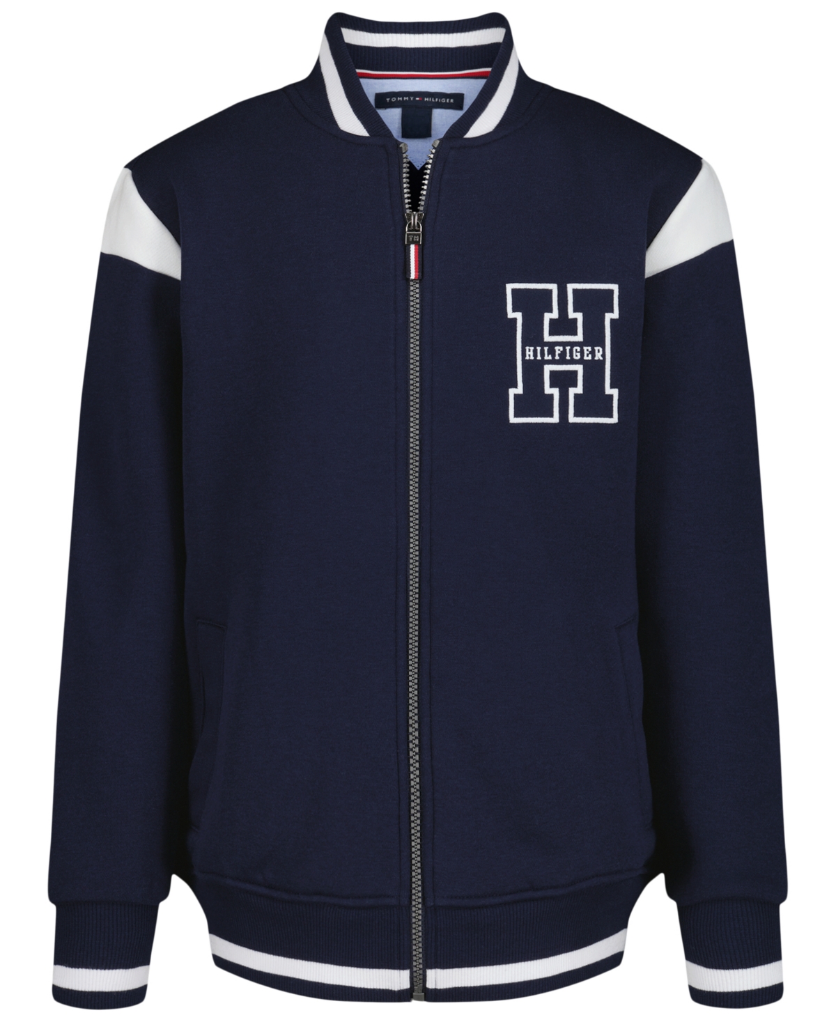 Tommy Hilfiger Toddler And Little Boys Tommy Collegiate Jacket In Black