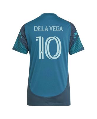 Women's Pedro de la Vega Blue Seattle Sounders FC 2025 The Salish Sea Kit Replica Player Jersey