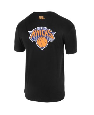 Men's and Women's Black New York Knicks Oversize Logo T-Shirt