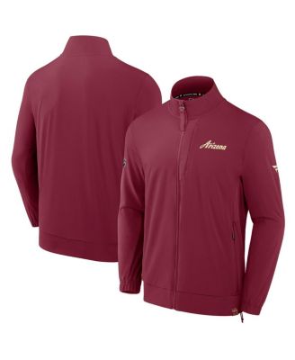 Fanatics - Men's Garnet Arizona Coyotes Woven Rink Full-Zip Jacket