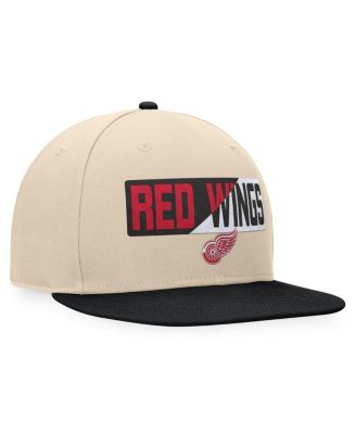 Men's Cream/Black Detroit Red Wings Goalaso Snapback Hat