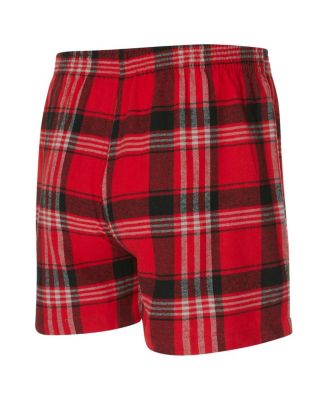 Men's Red Chicago Bulls Region Flannel Boxer Shorts