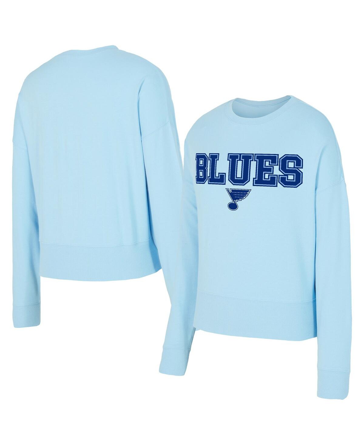Women's Light Blue St. Louis Blues Tonal Pullover Sweatshirt - Light Blue