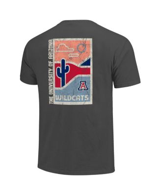 Men's Graphite Arizona Wildcats Comfort Colors Minimal Vista Distressed Graphics T-Shirt