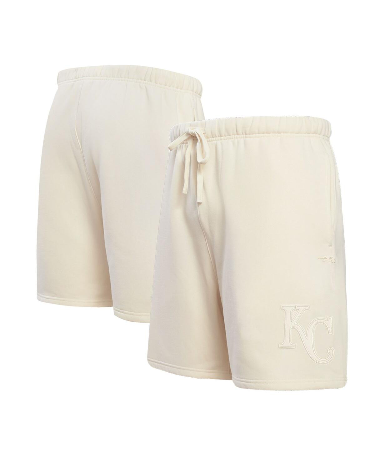 Men's Cream Kansas City Royals Neutral Fleece Shorts - Cream