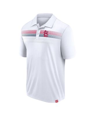 Men's White St. Louis Cardinals Big Tall Victory For Us Interlock Polo Shirt