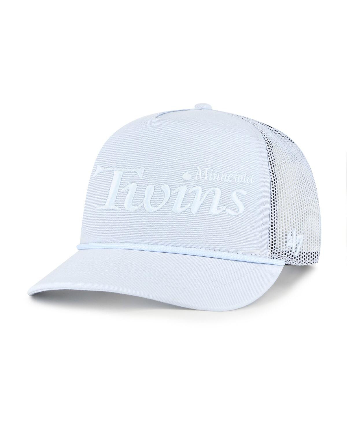 Men's Light Blue Minnesota Twins Foundation Script Hitch Adjustable Trucker Hat - Light Blue