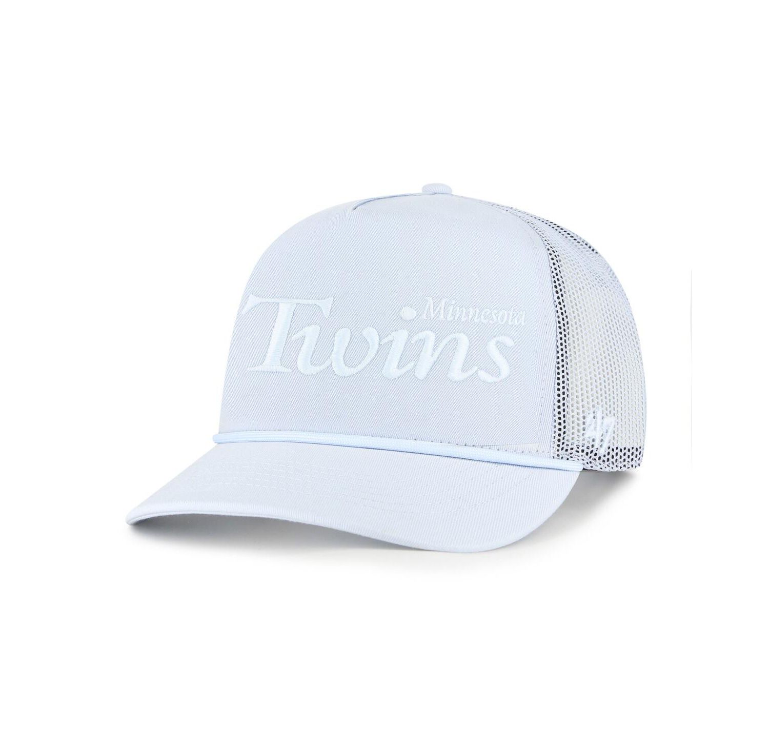 Men's Light Blue Minnesota Twins Foundation Script Hitch Adjustable Trucker Hat