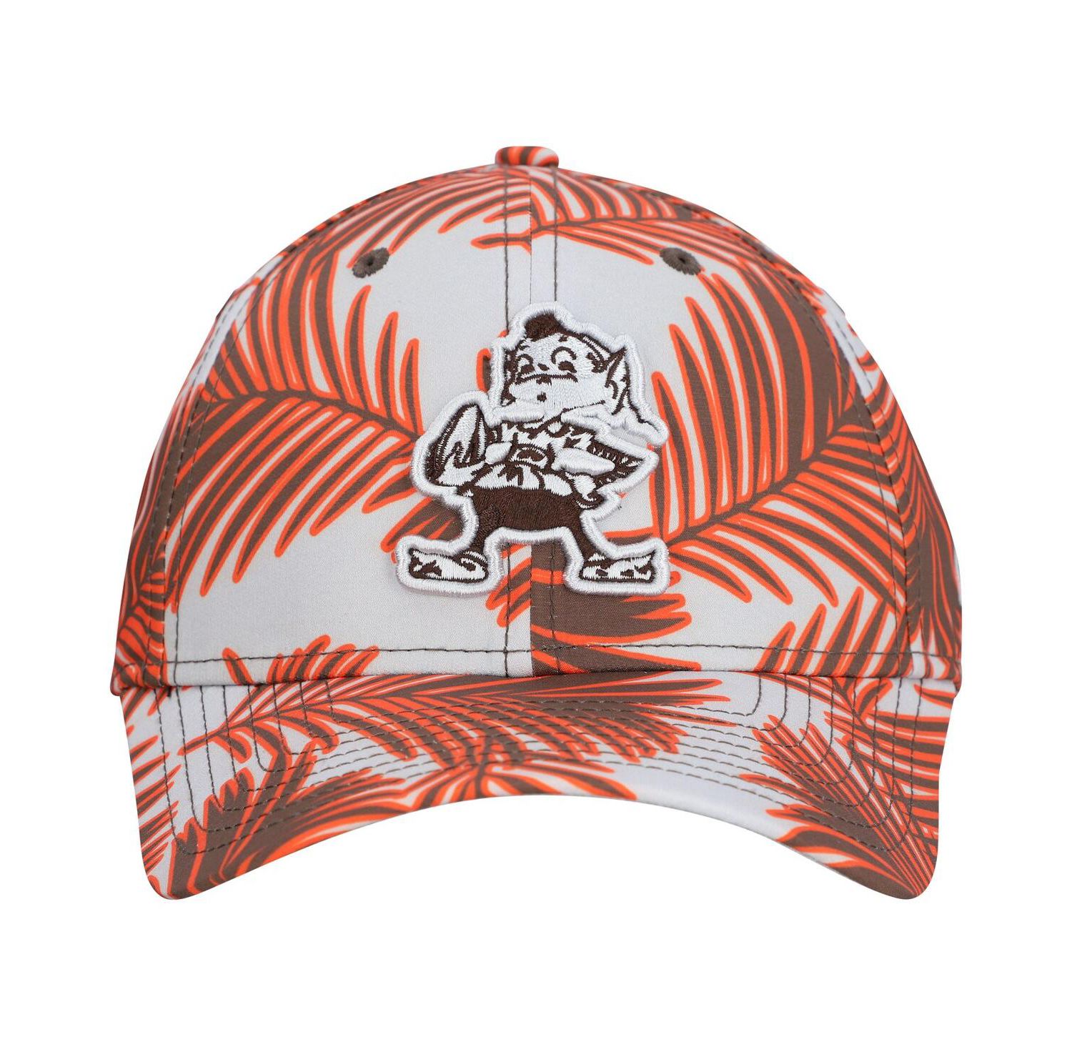 Men's Gray Cleveland Browns Palms 39THIRTY Flex Hat