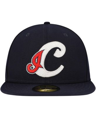 Men's Navy Cleveland Indians Cooperstown Collection Duo Logo 2.0 59FIFTY Fitted Hat
