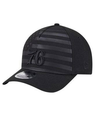 New Era - Men's Black Philadelphia 76ers Game Day Flag A-Frame 9FORTY Adjustable Hat