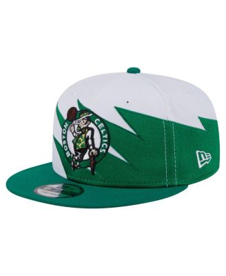 New Era - Big Boys and Girls White Boston Celtics Jagged 9FIFTY Snapback Hat