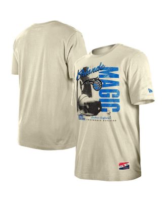 Men's Cream Orlando Magic Distressed Throwback Vintage Color Pack T-Shirt