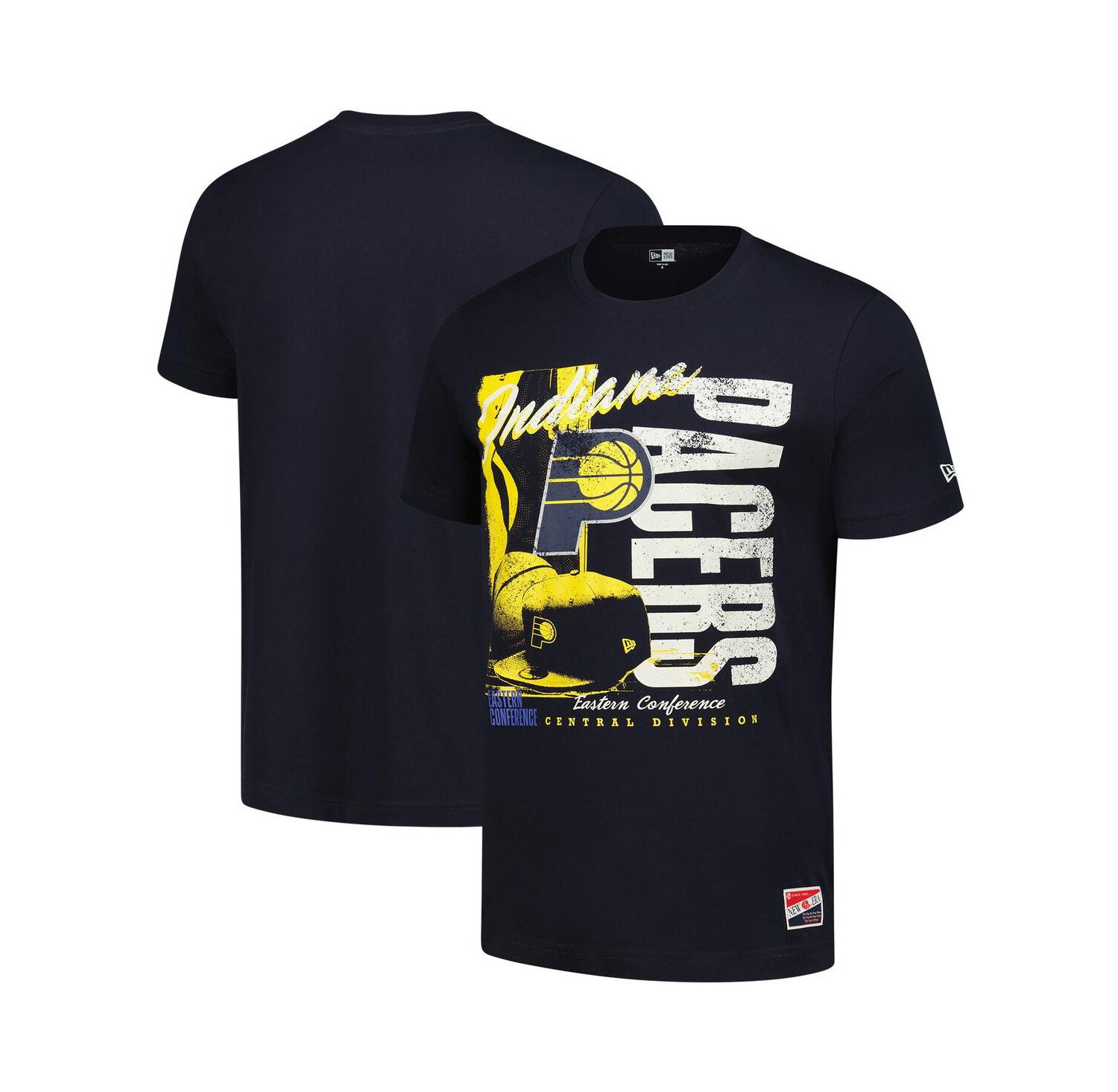 Men's Navy Indiana Pacers Distressed Throwback Vintage Color Pack T-Shirt