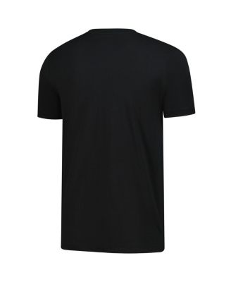 Men's Black Chicago Bulls Distressed Throwback Vintage Color Pack T-Shirt